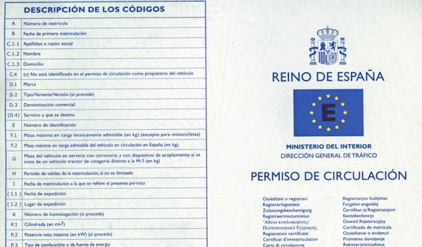 Ficha técnica del vehículo